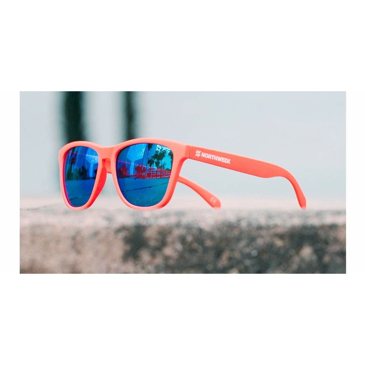 Unisex Sunglasses Northweek Regular Matte Ø 47 mm Blue Orange
