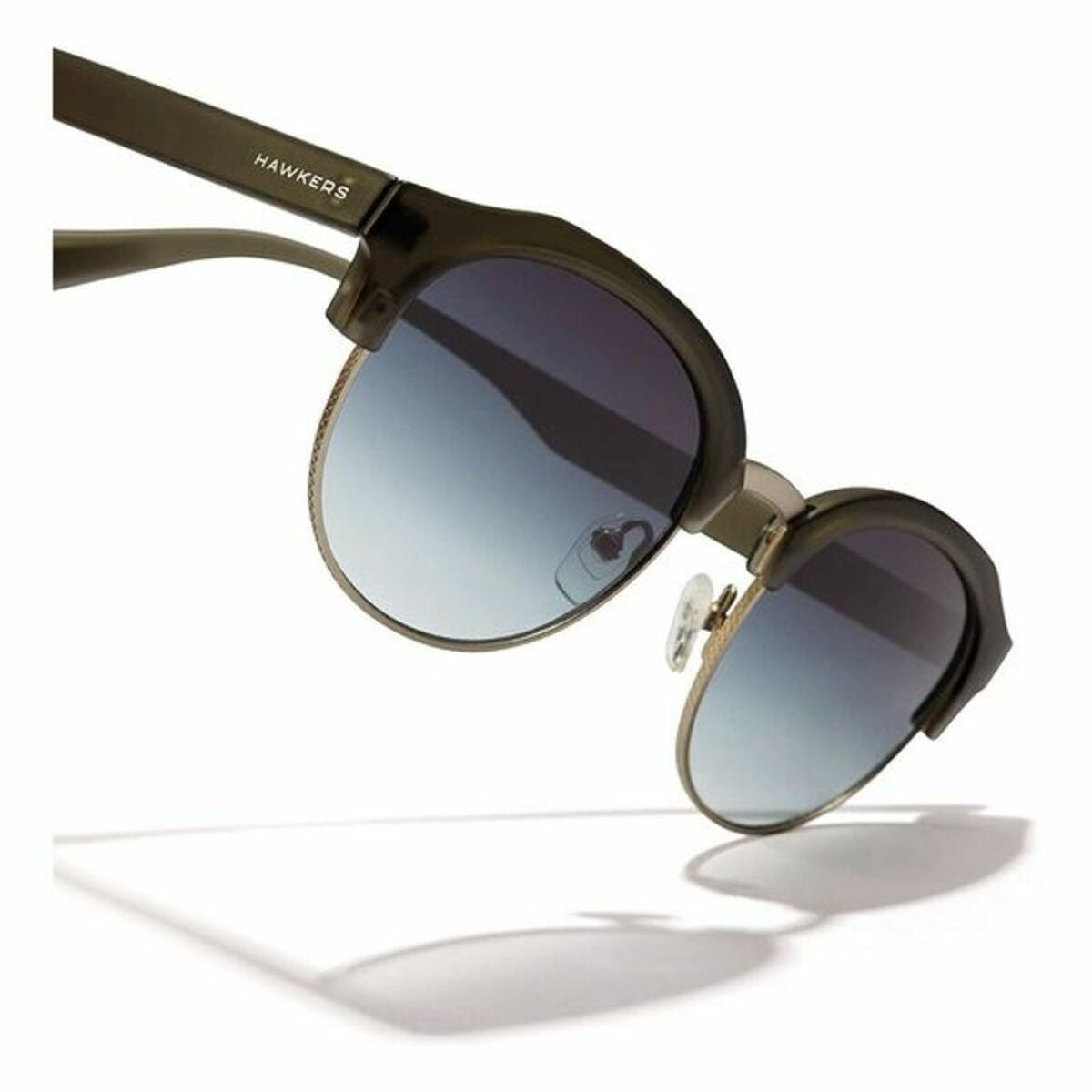 Unisex Sunglasses Classic Rounded Hawkers Grey